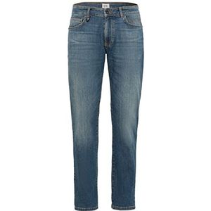 camel active Denim jeans met 5 zakken in rechte snit met stretch jeans voor heren, Donkerblauw