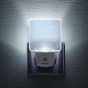 Integraal led-nachtlampje (3 stuks) met automatische sensor, dag/nacht, elektrisch, mat wit, 6 W