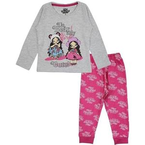 Disney Pijama-set voor meisjes, grijs, 4 jaar, grijs.