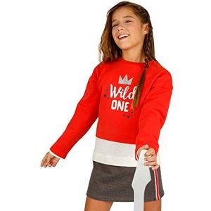 Top Top Jortita sweatshirt met capuchon, sport meisjes, rood (roze 400), 110, rood (rojo 400)