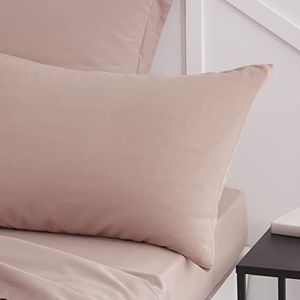 TODAY Essential - Set van 2 kussenslopen, 50 x 70 cm, 100% katoen, effen, zandroze