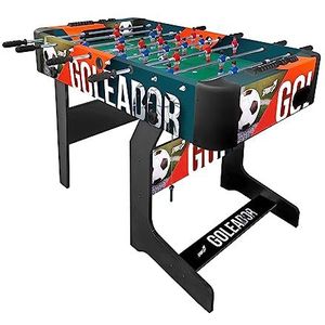 Sport1 Soccer Goleador inklapbaar met binnenpoten van MDF, afmetingen 122 x 61 x 80 cm, huiskaart met 8 steekstangen, inclusief markers en ballen voor gebruik binnenshuis