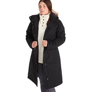 Marmot Wm's Chelsea Coat 700 inch licht isolerend verenjack, Cubisch, outdoor mantel, waterdicht anorak winddicht dames, Zwart