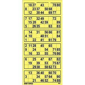 CARTALOTO JNEB6G-01 250 Lotto Baby Bingo geel meerkleurig