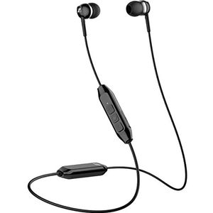 Sennheiser CX 350BT Wireless Bluetooth 5.0 hoofdtelefoon - 10 uur speeltijd, USB-C-snellading, Virtual Assistent-knop, connectiviteit met twee apparaten - zwart (CX 350BT)