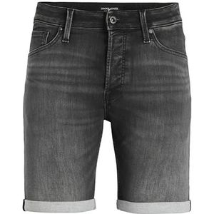 JACK & JONES Jjirick Jjicon Ge 612 I.k Ss24 Sn Jeansshorts voor heren, Zwarte jeans