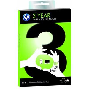 HP 3 jaar Care Pack w/Pickup en Return Support for consumer desktops en notebooks - garantieverlenging (3 jaar), Pick-up & Return)