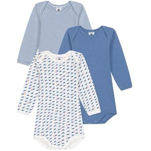 Petit Bateau A0BEE Bodysuit met lange mouwen, uniseks baby, Variant 1., 6 maanden