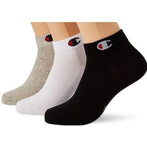 Champion kousenbescherming & sokken (3 stuks) uniseks kinderen, lichtgrijs gemêleerd, wit, zwart