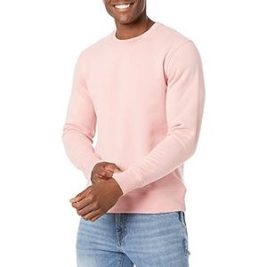 Amazon Essentials Heren fleece trui met ronde hals (verkrijgbaar in grote maat), roze, M