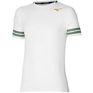 Mizuno Grafisch T-shirt schaduw heren (1 stuk), Wit.