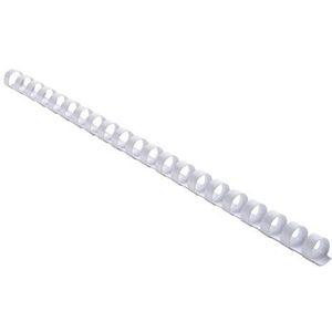 Exacompta - Ref. 75400E - Doos met 100 witte PVC spiraalbinders 12 mm - Voor 65 tot 90 vellen van 80g A4 of A3 liggend formaat - geschikt voor elk type ringbindmachine