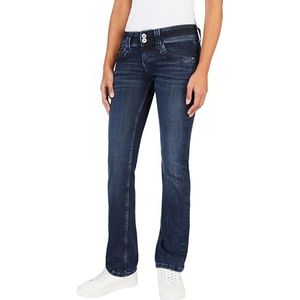 Pepe Jeans Soho Slim Fit Mid Waist Jeans voor dames, blauw (denim-xv7)