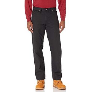 Dickies Twill-broek, rekbaar, voorzijde, smalle pasvorm op het lichaam, jeans voor heren, zwart.