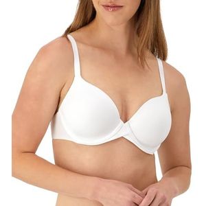 Maidenform Demi BH One Fabulous Fit 2.0 Tailored Demi beha, kleur: wit, 85B, Kleur: wit