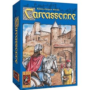 999 Games - Carcassonne Bordspel - Basisspel vanaf 7 jaar - Genomineerd voor speelgoed van het jaar 2001, - Klaus-Jurgen Wrede - Area control ,Tile Placement - voor 2 tot 5 spelers - 999-CAR01N