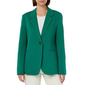 Kaffe Kaffe Damesblazer Single Breasted Notch Lapel Regular Fit Jetted Pocket Blazer Dames, Groen