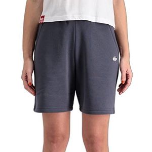 Alpha Industries EMB Greyblack Unisex shorts, zwart/grijs