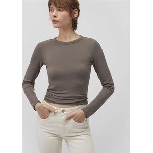 Mavi Morel T-shirt basique à manches longues pour femme, taille L, Morel, L