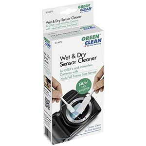 Green Clean Dry Sweeper S Wet and Dry Sensor Cleaning System voor niet Full Frame Size Sensoren Groen