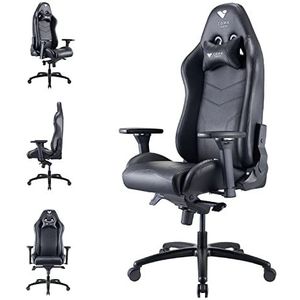 Com4Gaming Argon 2023 Gamingstoel met hoofdsteun, 150 kg, onyx, zwart