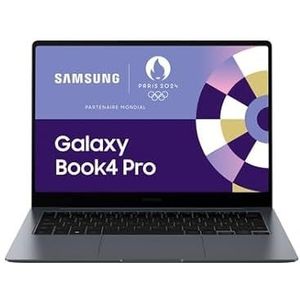 Samsung Galaxy Book4 Pro Laptop 14 inch, Intel Evo Edition - Intel Core Ultra 7, 155H 16 GB RAM 512 GB SSD Intel ARC Graphics, antracietgrijs, toetsenbord AZERTY FR