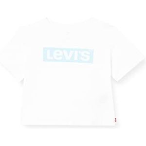 Levi's Kids Lvg Grafisch T-shirt met korte mouwen voor meisjes, Wit.