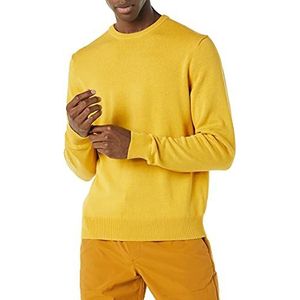 Amazon Essentials Heren trui met ronde hals (verkrijgbaar in grote maat), goud, XL