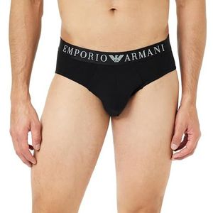 Emporio Armani Slip en coton stretch super fin pour homme, Noir, L