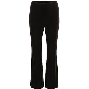 Part Two Women's Trousers Velvet Flared Legs High-Waisted Regular Fit Femme, Mole', L