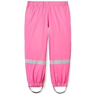 Playshoes Regenbroek voor kinderen, overtrekbroek voor jongens, wind- en waterdicht, broek met tailleband, roze (pink 18), 104