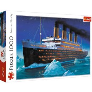 Trefl - Titanic puzzel, voering - 1000 stukjes, Engeland, oceaan, oceaan, ijsberg, puzzel, creatief entertainment, plezier, cadeau, klassieke puzzels voor volwassenen en kinderen