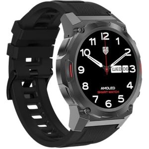 Maxcom - FW63 Cobalt Pro Smartwatch - Fitness en sporthorloge - Heren - Waterdicht - met bloeddrukbewaking, hartslag, slaap - Robuust - Extra sterke batterij -
