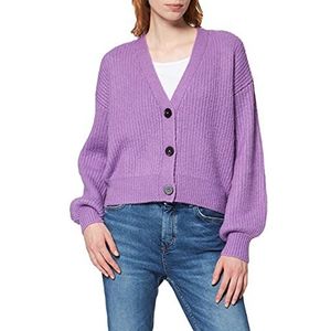 Scotch & Soda Fuzzy Boxy Fit Cardigan dames gebreid vest, Dahlia 0506, M