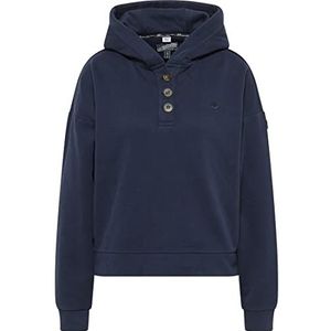 Dreimaster Sweatshirt met capuchon, dames, marineblauw, maat M, Navy Blauw