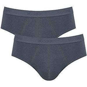 Sloggi Slm 24/7 Midi 2p Bikini voor heren (2 stuks), Stormy Grey