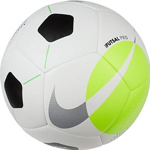 Nike Unisex Soccer Ball Futsal Pro, wit/volt/zilver, DH1992-100, 4