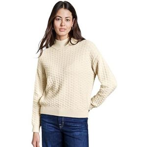 STREET ONE Pull structuré, Beige doux., 38