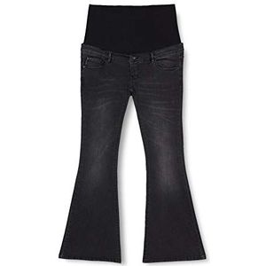 SUPERMOM OTB Flared Black Jeans voor dames, Zwart gewassen - P414