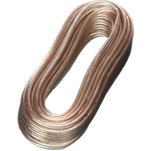 Luidsprekerkabel transparant, 10 m, rood
