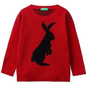 United Colors of Benetton Pull pour enfants et jeunes, Rosso 0 V3, 3 años