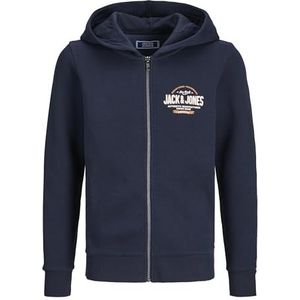 JACK & JONES Kinderjas met capuchon en logo, marineblauw blazer