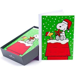 Hallmark Peanuts Boxed Christmas Cards, Snoopy (16 kaarten en 17 enveloppen) Snoopy Snoopy