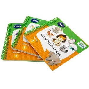 VTech - MagiBook boek – Mijn eerste leren kleuterschool – verpakking met 3 boeken, leerboeken – versie FR, meerkleurig, 187,0 x 18,0 x 178,0 mm