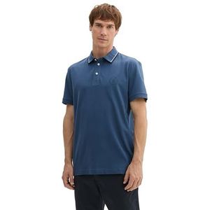 TOM TAILOR 1043721 Poloshirt voor heren, 26779 - nachtblauw, XL