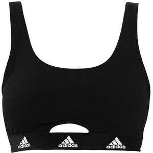 adidas Bralette Scoop damesondergoed, zwart, L, zwart.