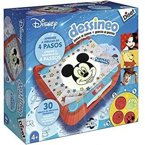 Diset - Desineo leert stap voor stap tekenen, educatief speelgoed om te leren met de favoriete Disney-figuren vanaf 4 jaar