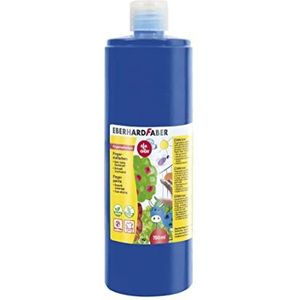 Eberhard Faber EFA Color 578943 Vingerverf in fles, kobaltblauw, inhoud 750 ml, sneldrogend en wasbaar, voor het mengen en creatief schilderplezier