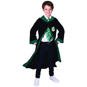 rubie's RUBIES - Officieel Harry Potter - Zwadderich jurk - kinderkostuum - 7-10 jaar - kostuum zwarte jurk met capuchon - voor Halloween, carnaval - cadeau-idee voor Kerstmis