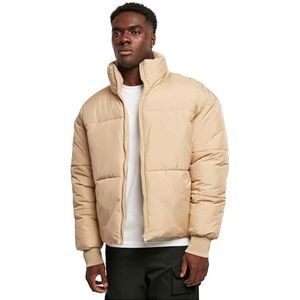Urban Classics Korte Big Puffer damesjas, Effen beige